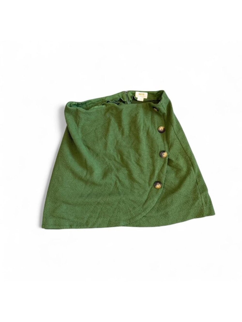 Anthropologie green wrap skirt